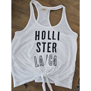 Hollister tie front tank top medium